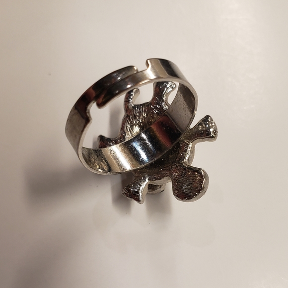 Turtle w/Baby 🐢, Multi Gem, Spinner Ring - Picture 6 of 6
